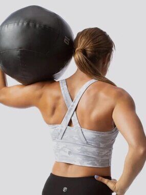 Born Primitive Camouflage Light Gray Sports Bra Women's Size Medium